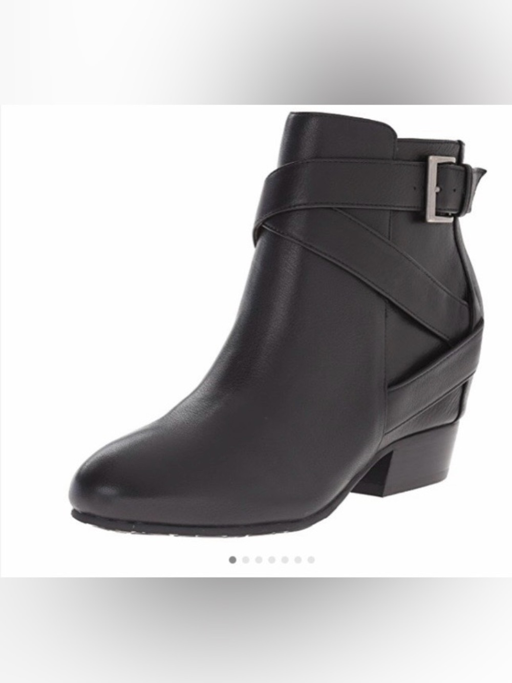 Gentle Souls Balfour Black Leather Moto Ankle Boots, Size 7.5